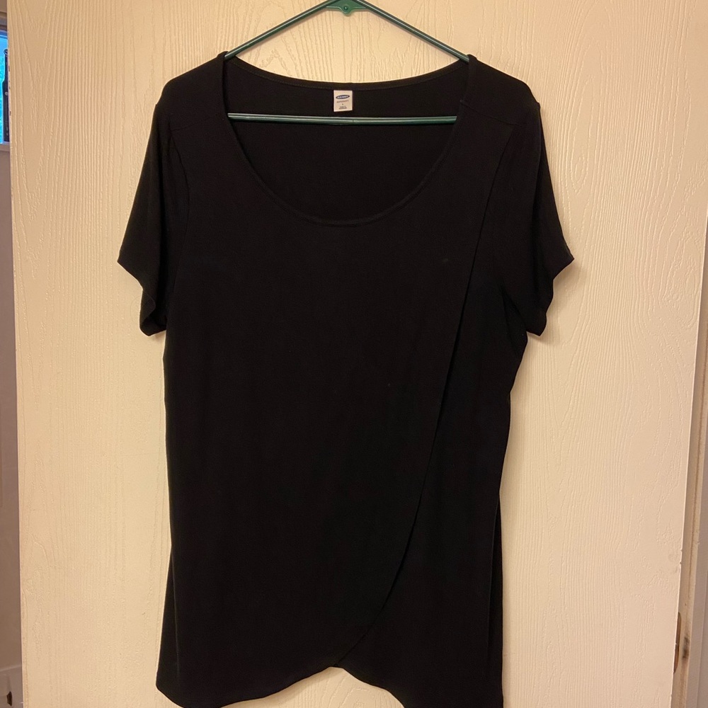 Old Navy Maternity cross front Nursing Tee / Top Luxe Large